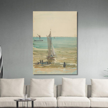 Southend Lo Yacht Da Diporto James Abbott McNeill Whistler jam99 quadro stampato su tela