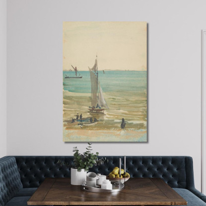 Southend Lo Yacht Da Diporto James Abbott McNeill Whistler jam99 quadro stampato su tela