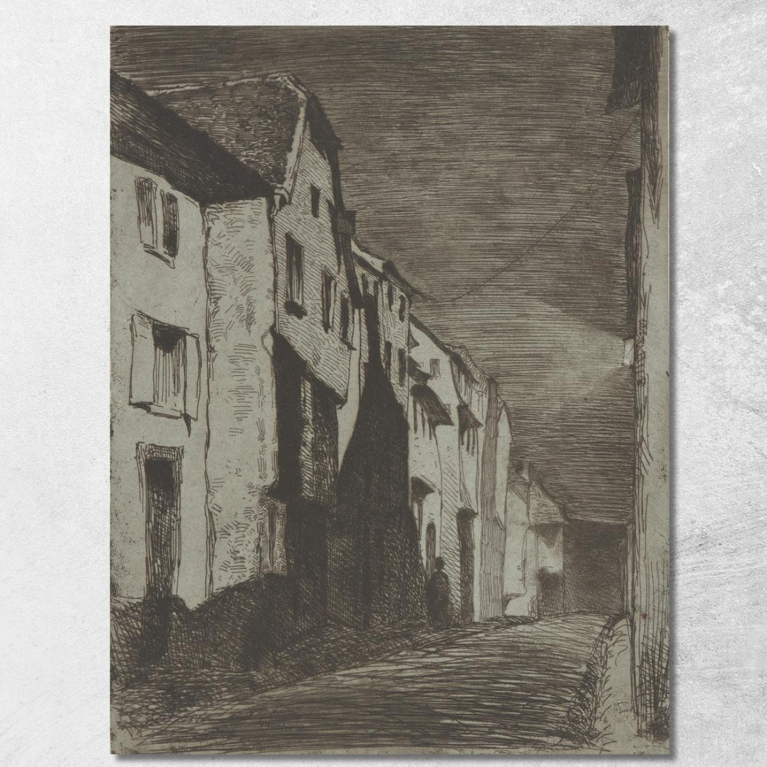 Strada A Saverne James Abbott McNeill Whistler jam103 quadro stampato su tela