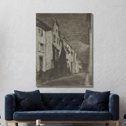 Strada A Saverne James Abbott McNeill Whistler jam103 quadro stampato su tela