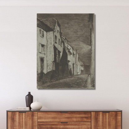 Strada A Saverne James Abbott McNeill Whistler jam103 quadro stampato su tela