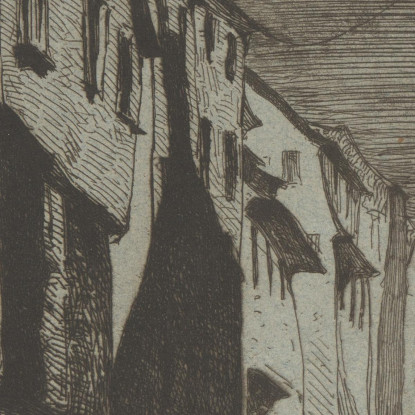 Strada A Saverne James Abbott McNeill Whistler jam103 quadro stampato su tela