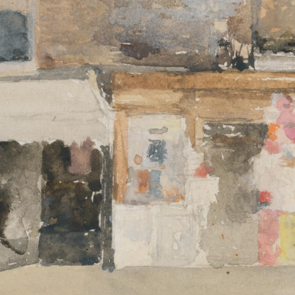 Scena Di Strada A Chelsea James Abbott McNeill Whistler jam104 quadro stampato su tela