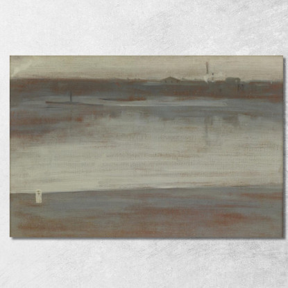 Sinfonia In Grigio Mattina Presto Sul Tamigi James Abbott McNeill Whistler jam106 quadro stampato su tela