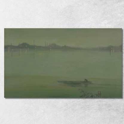 Notturno Sul Tamigi James Abbott McNeill Whistler jam108 quadro stampato su tela