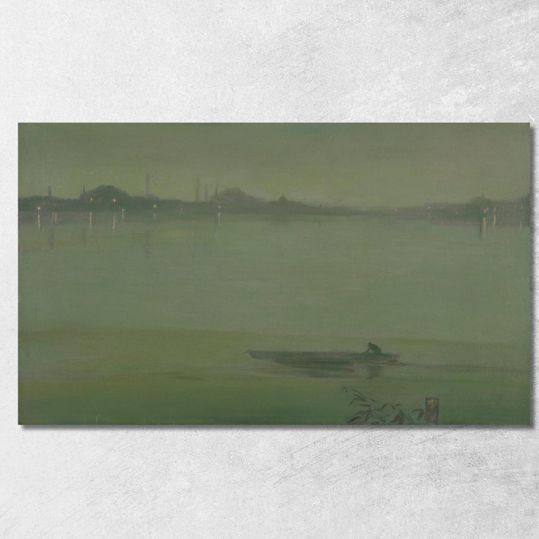 Notturno Sul Tamigi James Abbott McNeill Whistler jam108 quadro stampato su tela