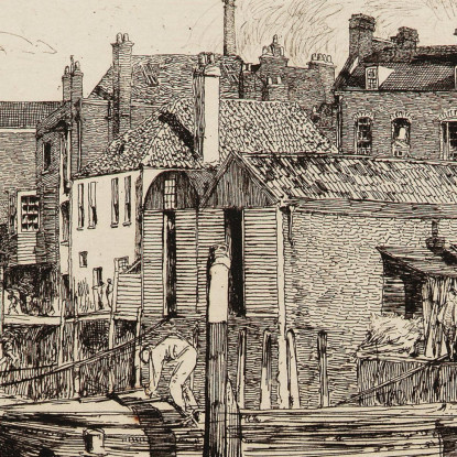 La Polizia Del Tamigi James Abbott McNeill Whistler jam109 quadro stampato su tela