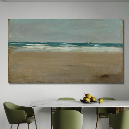 Il Mare In Tempesta James Abbott McNeill Whistler jam111 quadro stampato su tela