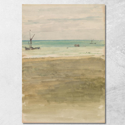 I Bagnanti James Abbott McNeill Whistler jam113 quadro stampato su tela