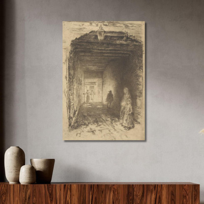 I Mendicanti James Abbott McNeill Whistler jam114 quadro stampato su tela