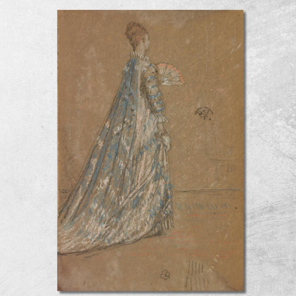 L'Abito Blu James Abbott McNeill Whistler jam115 quadro stampato su tela