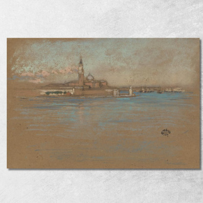 La Chiesa Di San Giorgio Maggiore James Abbott McNeill Whistler jam117 quadro stampato su tela