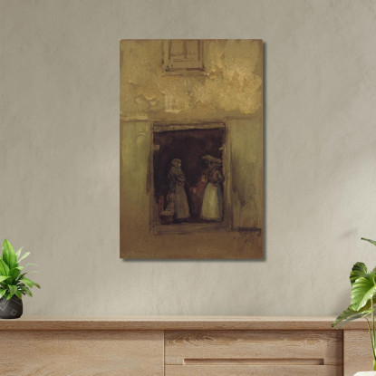 I Pettegolezzi James Abbott McNeill Whistler jam121 quadro stampato su tela