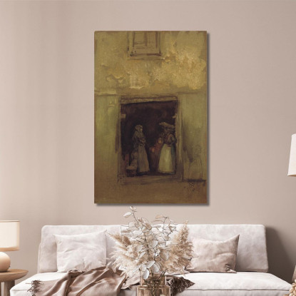 I Pettegolezzi James Abbott McNeill Whistler jam121 quadro stampato su tela