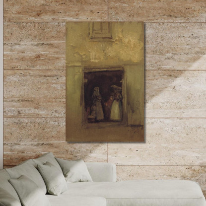 I Pettegolezzi James Abbott McNeill Whistler jam121 quadro stampato su tela