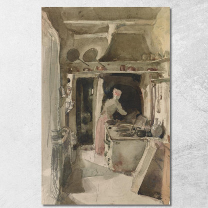 La Cucina James Abbott McNeill Whistler jam123 quadro stampato su tela