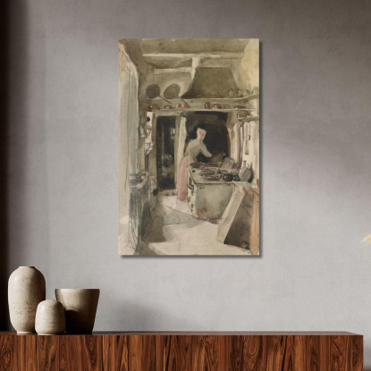 La Cucina James Abbott McNeill Whistler jam123 quadro stampato su tela