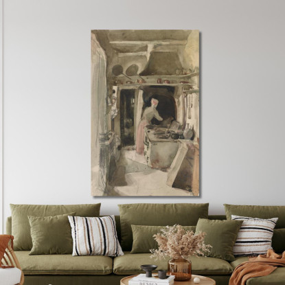 La Cucina James Abbott McNeill Whistler jam123 quadro stampato su tela