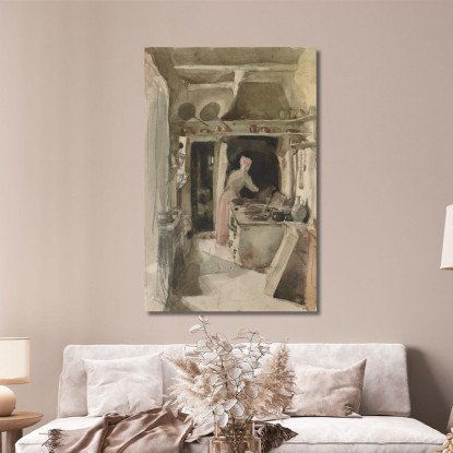 La Cucina James Abbott McNeill Whistler jam123 quadro stampato su tela