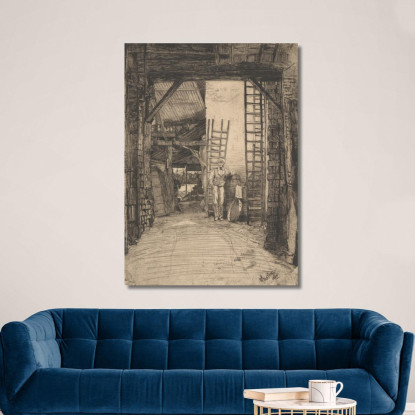 Il Bruciatore Di Calce James Abbott McNeill Whistler jam124 quadro stampato su tela