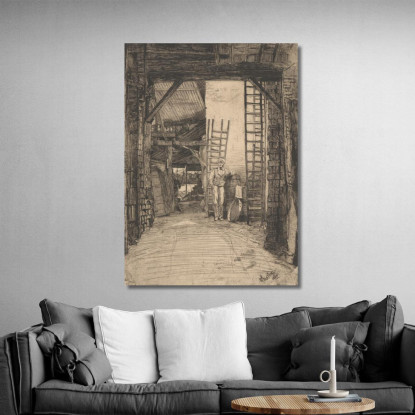 Il Bruciatore Di Calce James Abbott McNeill Whistler jam124 quadro stampato su tela