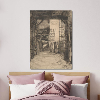 Il Bruciatore Di Calce James Abbott McNeill Whistler jam124 quadro stampato su tela