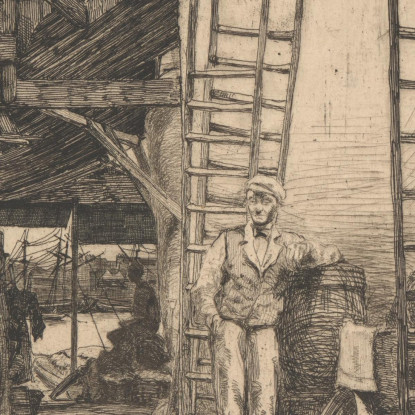 Il Bruciatore Di Calce James Abbott McNeill Whistler jam124 quadro stampato su tela