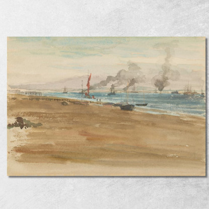 La Foce Del Fiume James Abbott McNeill Whistler jam126 quadro stampato su tela