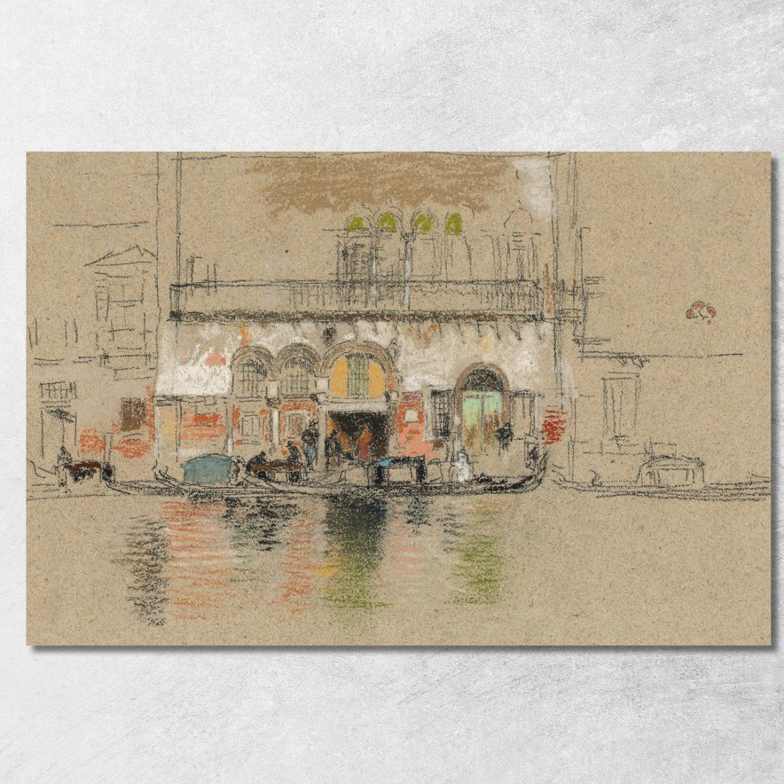 Il Palazzo Bianco E Rosa James Abbott McNeill Whistler jam129 quadro stampato su tela