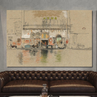 Il Palazzo Bianco E Rosa James Abbott McNeill Whistler jam129 quadro stampato su tela