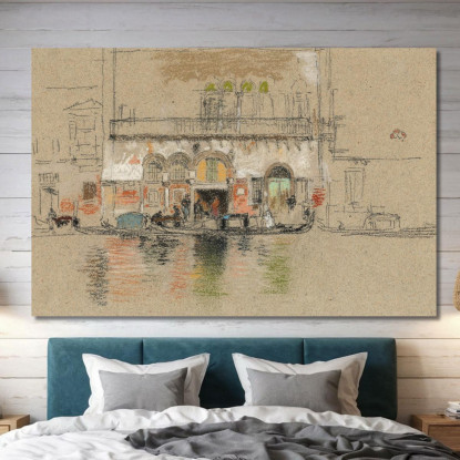 Il Palazzo Bianco E Rosa James Abbott McNeill Whistler jam129 quadro stampato su tela