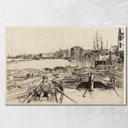 La Piscina 2 James Abbott McNeill Whistler jam131 quadro stampato su tela