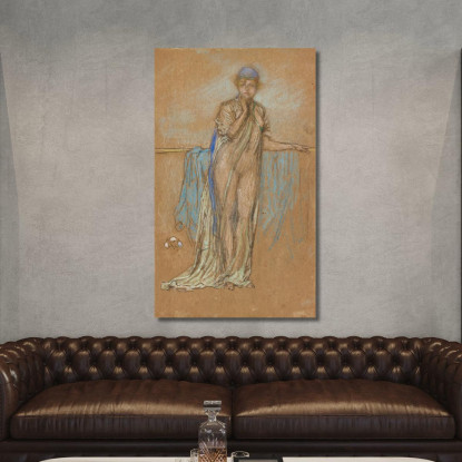 Il Berretto Viola James Abbott McNeill Whistler jam133 quadro stampato su tela