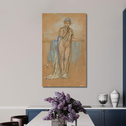 Il Berretto Viola James Abbott McNeill Whistler jam133 quadro stampato su tela