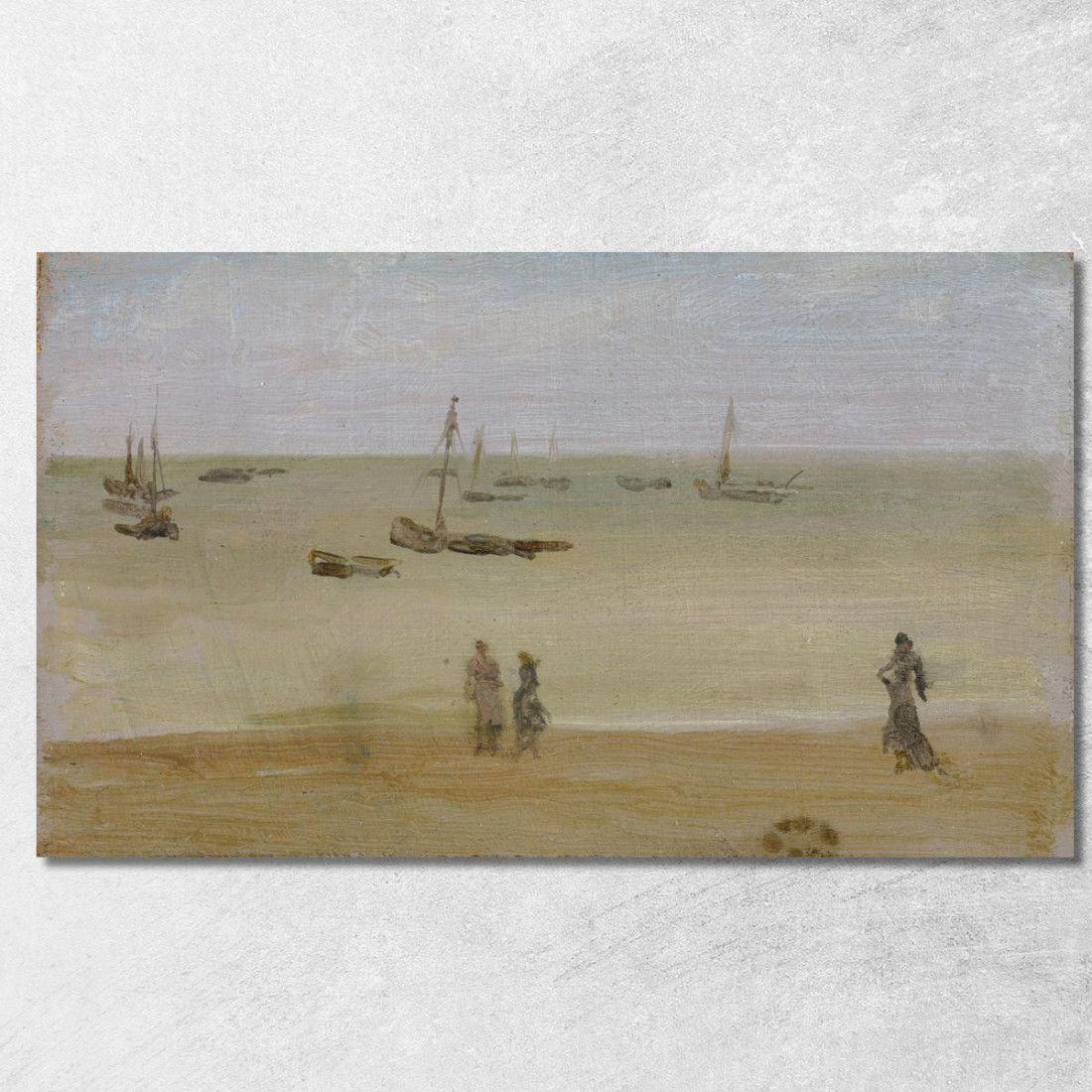La Spiaggia James Abbott McNeill Whistler jam136 quadro stampato su tela