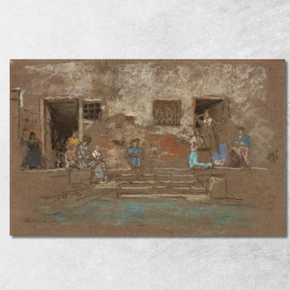 I Gradini James Abbott McNeill Whistler jam138 quadro stampato su tela