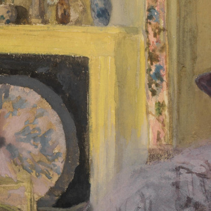 La Stanza Gialla James Abbott McNeill Whistler jam141 quadro stampato su tela