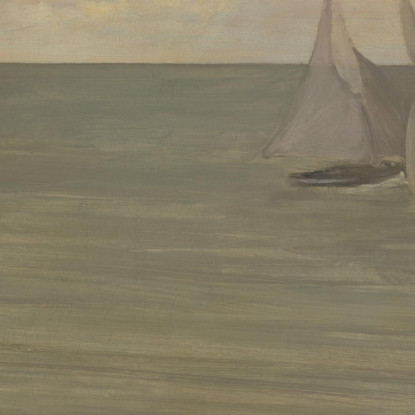 Trouville Grigio E Verde: Il Mare D'Argento James Abbott McNeill Whistler jam143 quadro stampato su tela