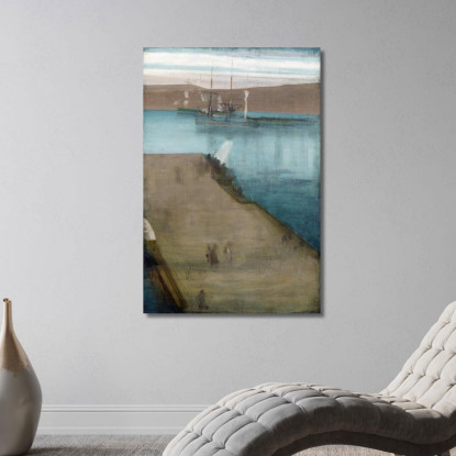 Porto Di Valparaíso James Abbott McNeill Whistler jam144 quadro stampato su tela