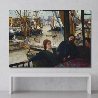 Wapping James Abbott McNeill Whistler jam154 quadro stampato su tela