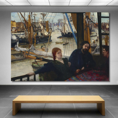 Wapping James Abbott McNeill Whistler jam154 quadro stampato su tela