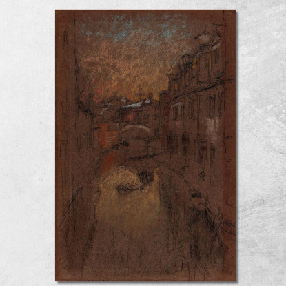 Sera D'Inverno James Abbott McNeill Whistler jam155 quadro stampato su tela