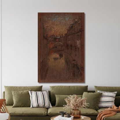 Sera D'Inverno James Abbott McNeill Whistler jam155 quadro stampato su tela