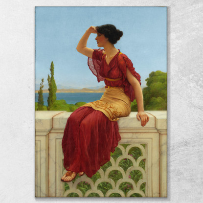 Il Segnale John William Godward jwg81 quadro stampato su tela