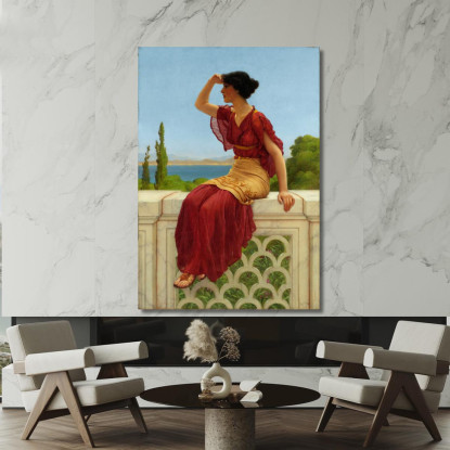 Il Segnale John William Godward jwg81 quadro stampato su tela
