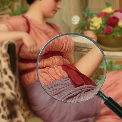 Il Tempo Delle Rose John William Godward jwg85 quadro stampato su tela
