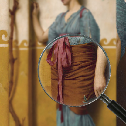 Il Luogo Dell'Udienza John William Godward jwg87 quadro stampato su tela