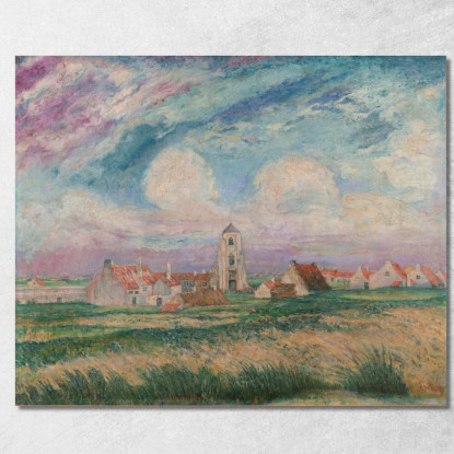 Veduta Di Mariakerke James Ensor jen115 quadro stampato su tela
