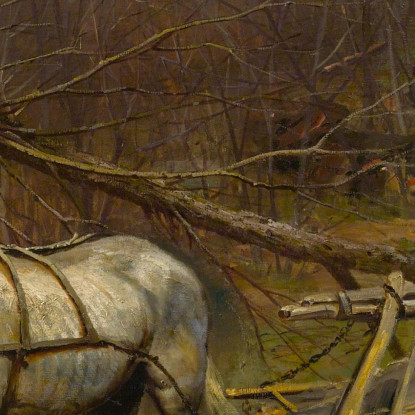 Carretto Trainato Da Un Cavallo Bianco Jean-Baptiste Édouard Detaille jbd10 quadro stampato su tela