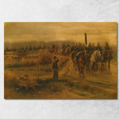 Il Mio Ex Reggimento Jean-Baptiste Édouard Detaille jbd22 quadro stampato su tela